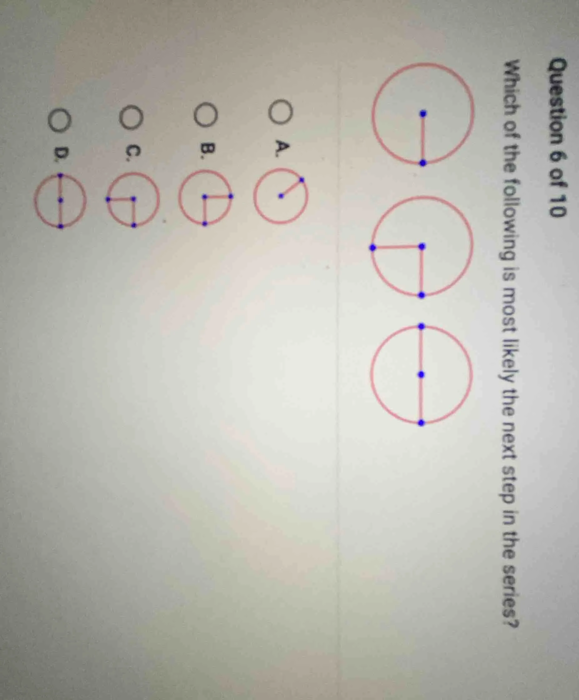 question 6 of 10 which of the following is most likely the next step in…