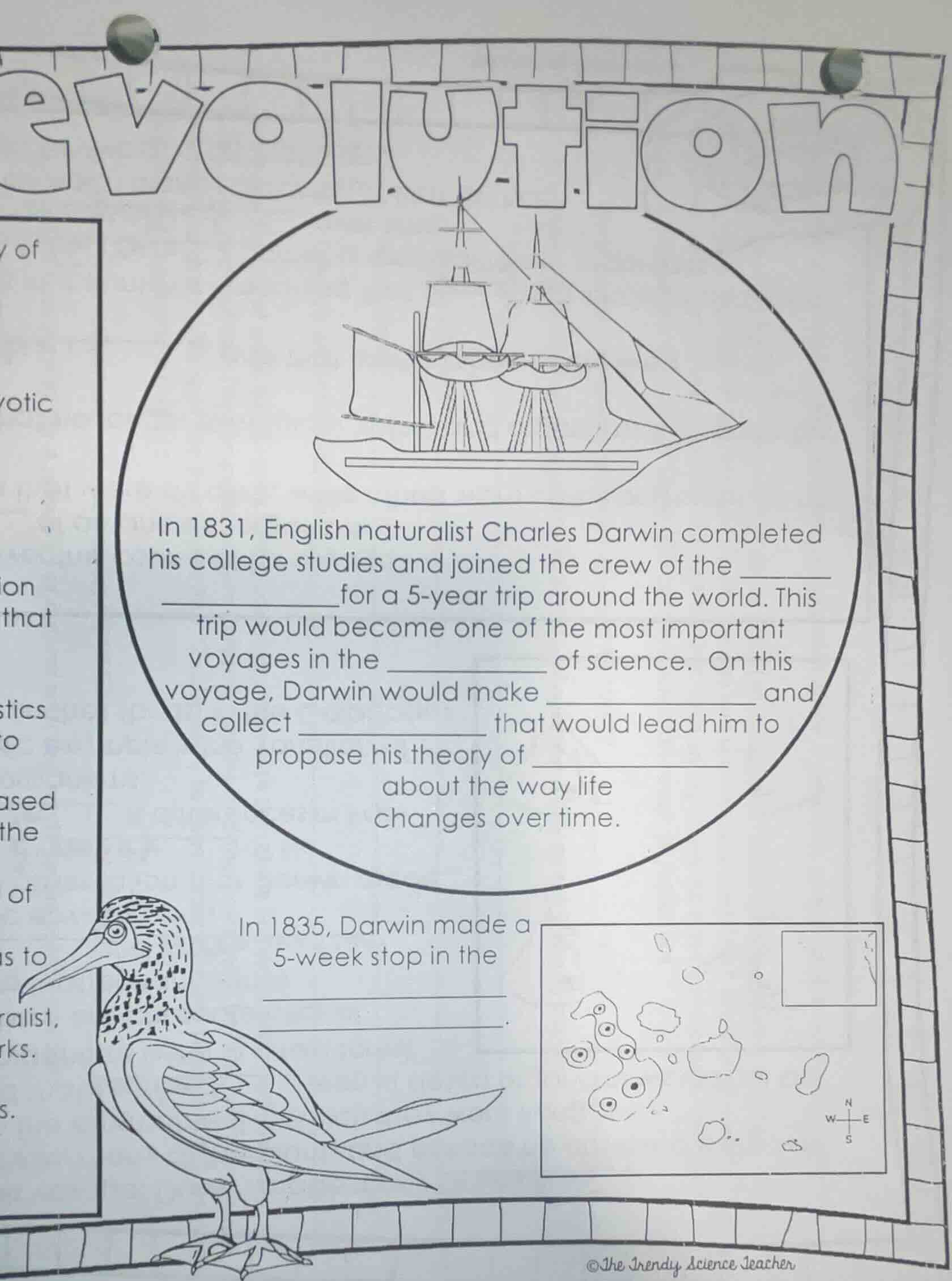in 1831, english naturalist charles darwin completed his college studie…