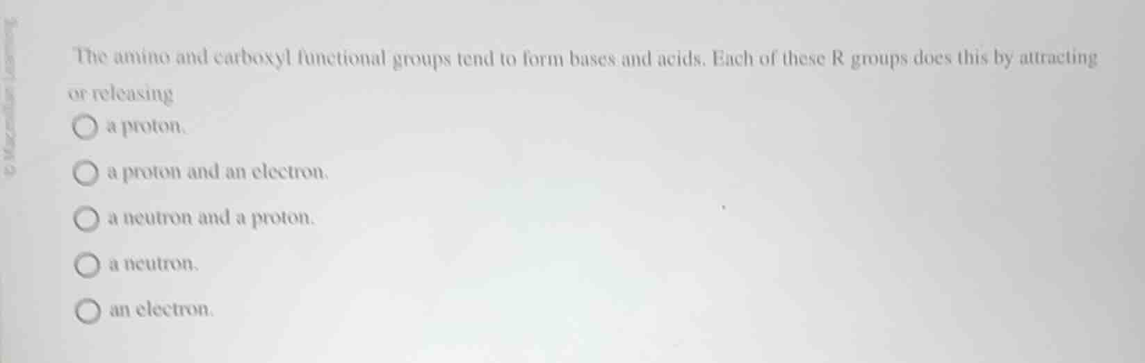 the amino and carboxyl functional groups tend to form bases and acids. …