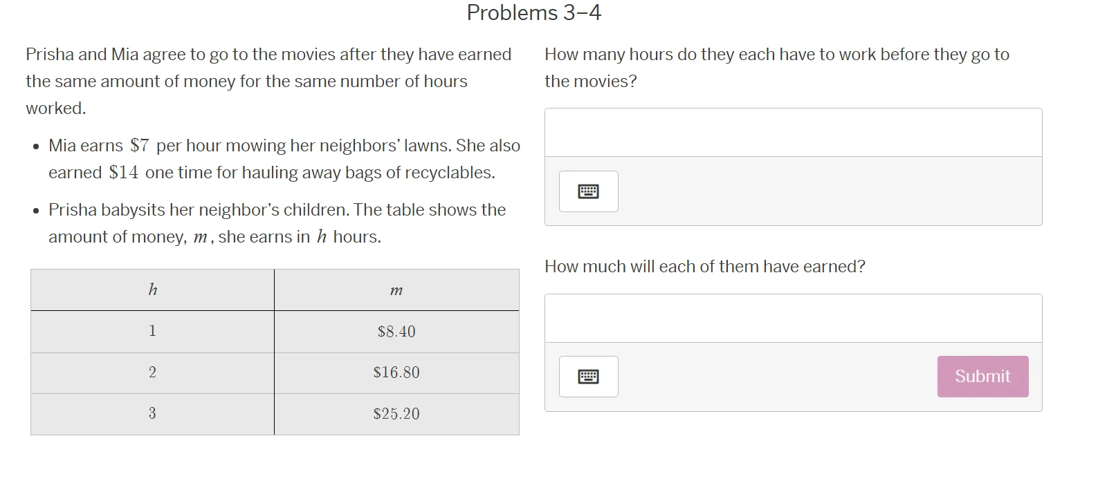 problems 3–4 prisha and mia agree to go to the movies after they have e…