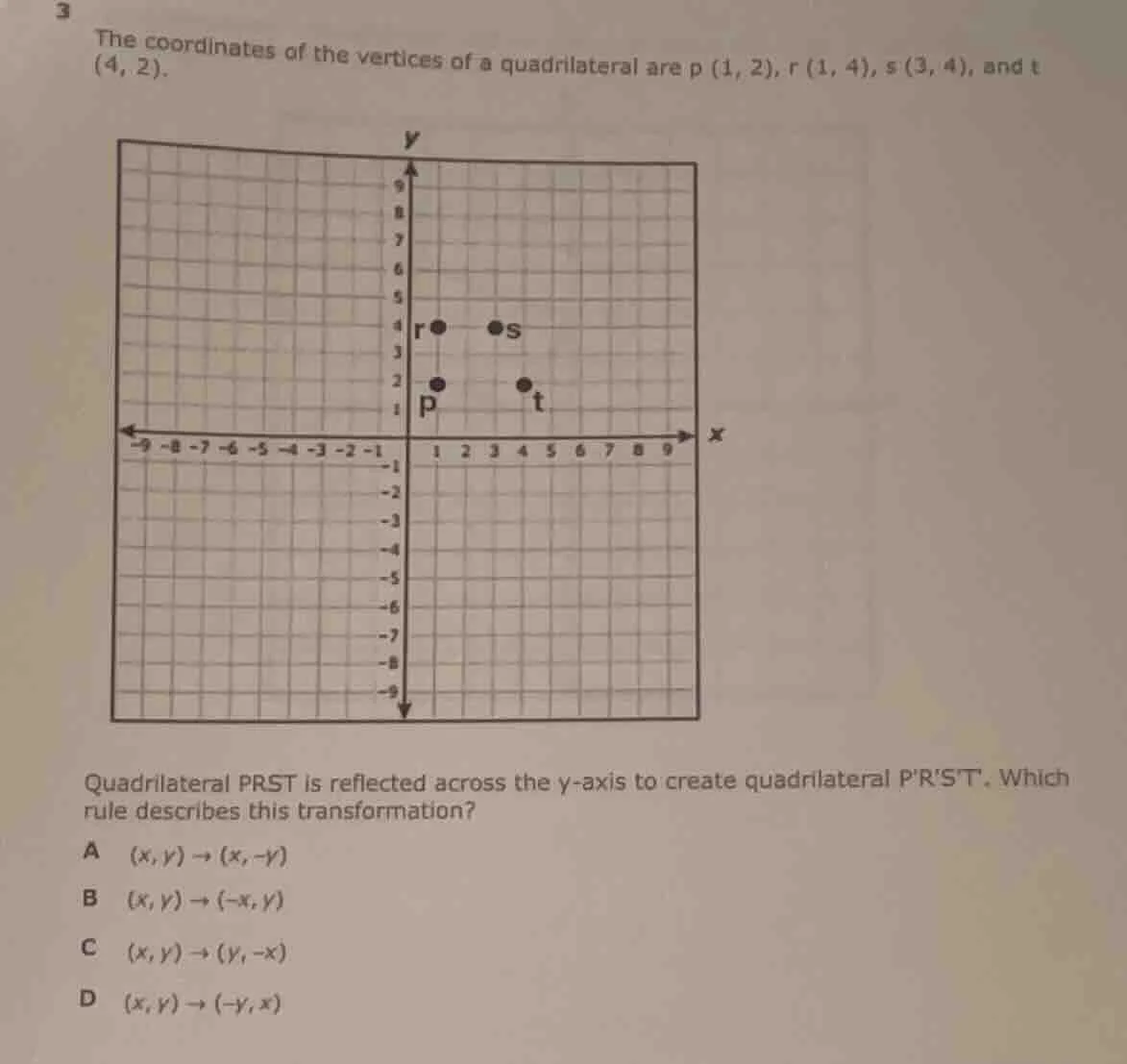 3 the coordinates of the vertices of a quadrilateral are p (1, 2), r (1…