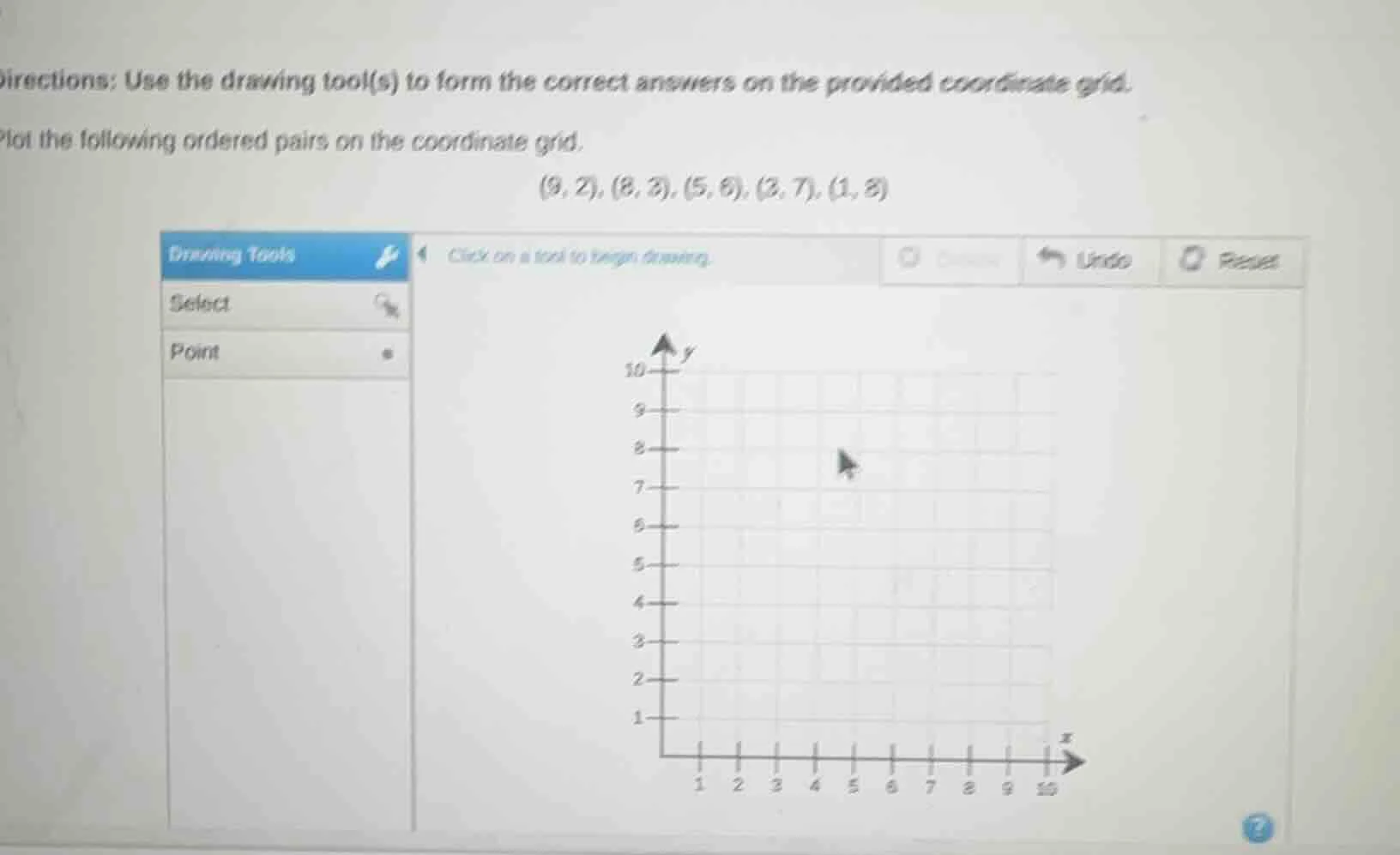 directions: use the drawing tool(s) to form the correct answers on the …