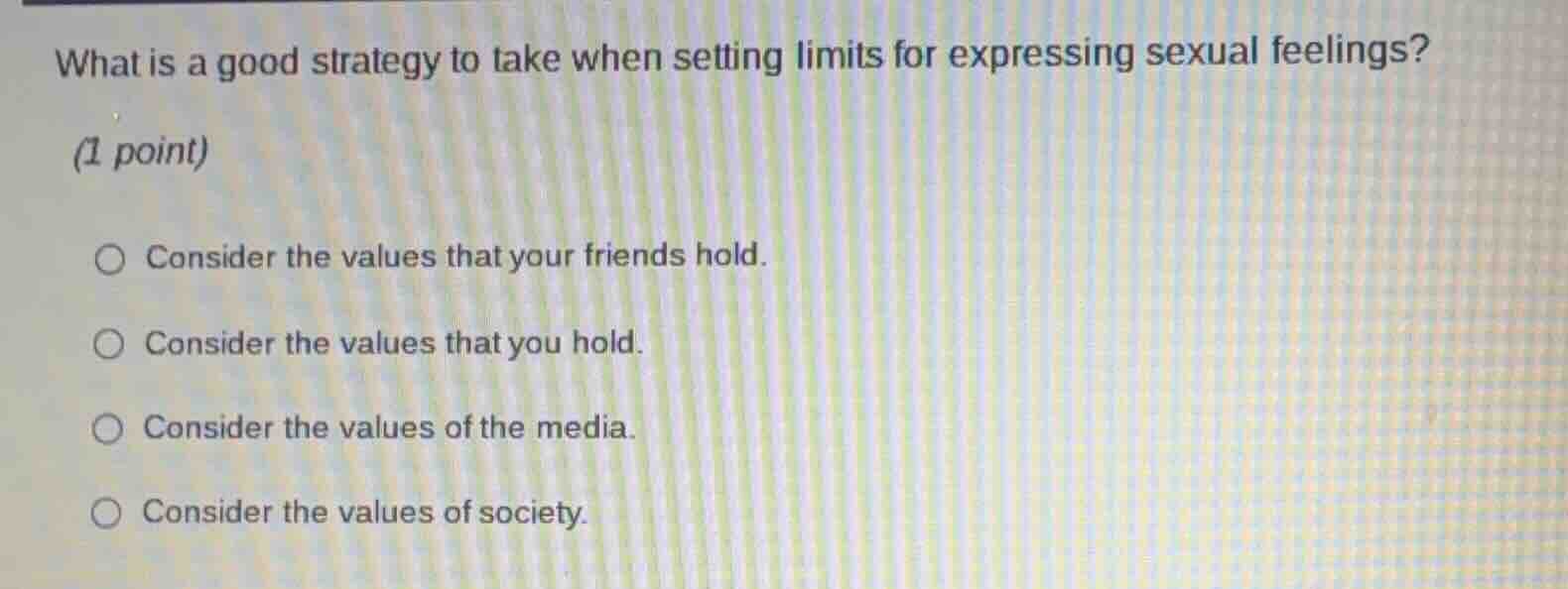 what is a good strategy to take when setting limits for expressing sexu…