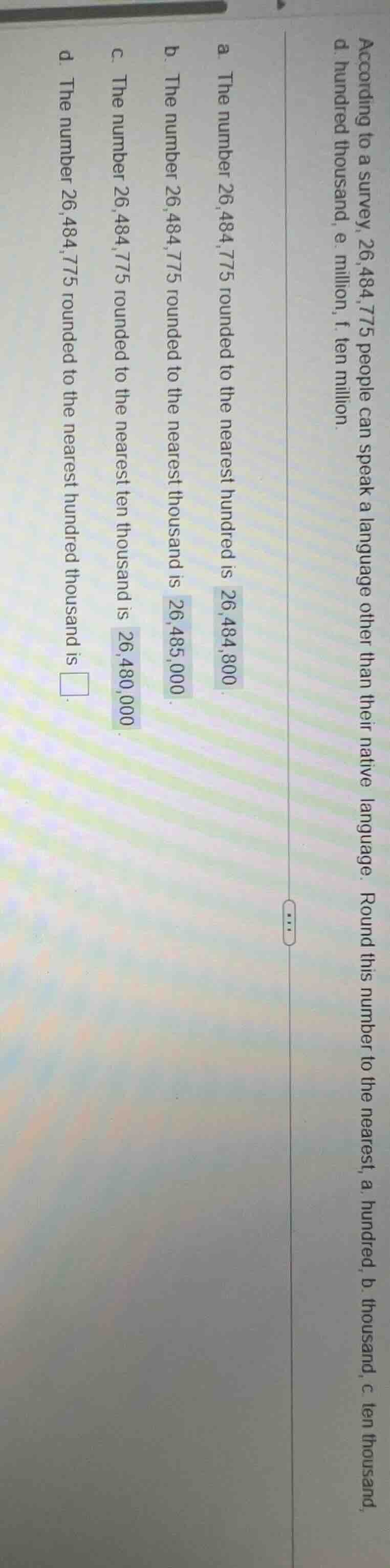 according to a survey, 26,484,775 people can speak a language other tha…