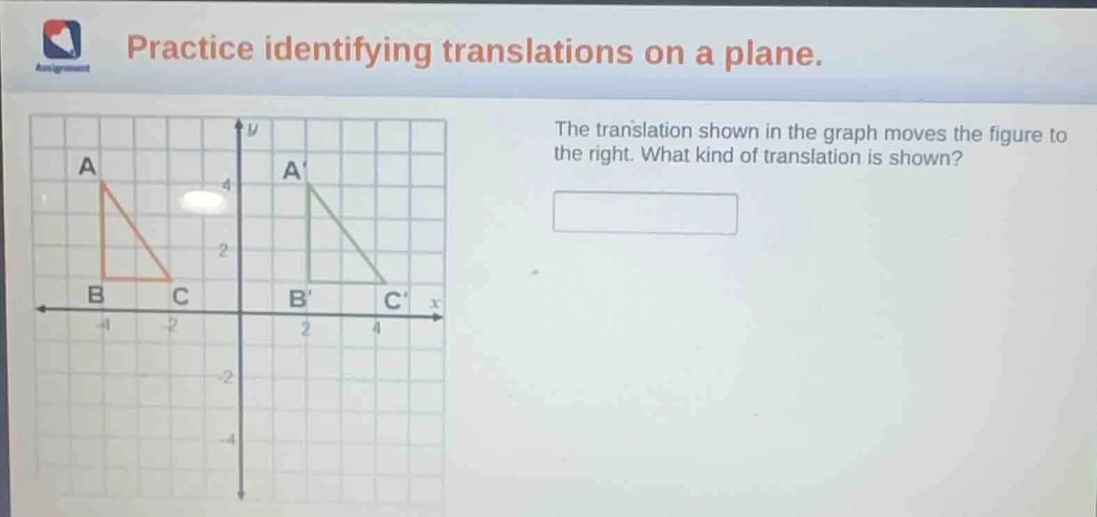 practice identifying translations on a plane. the translation shown in …