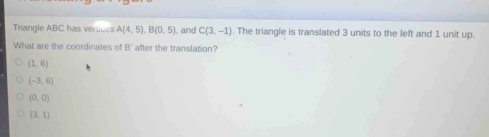 triangle abc has vertices a(4, 5), b(0, 5), and c(3, -1). the triangle …