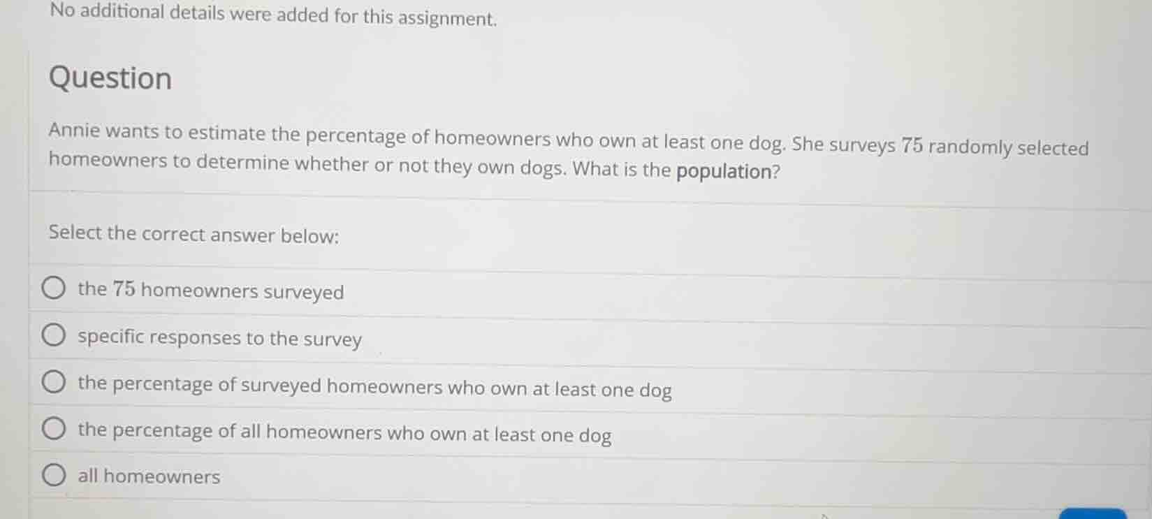 no additional details were added for this assignment. question annie wa…