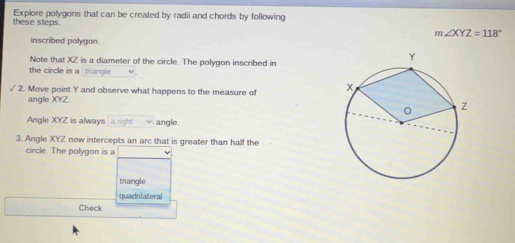 explore polygons that can be created by radii and chords by following t…