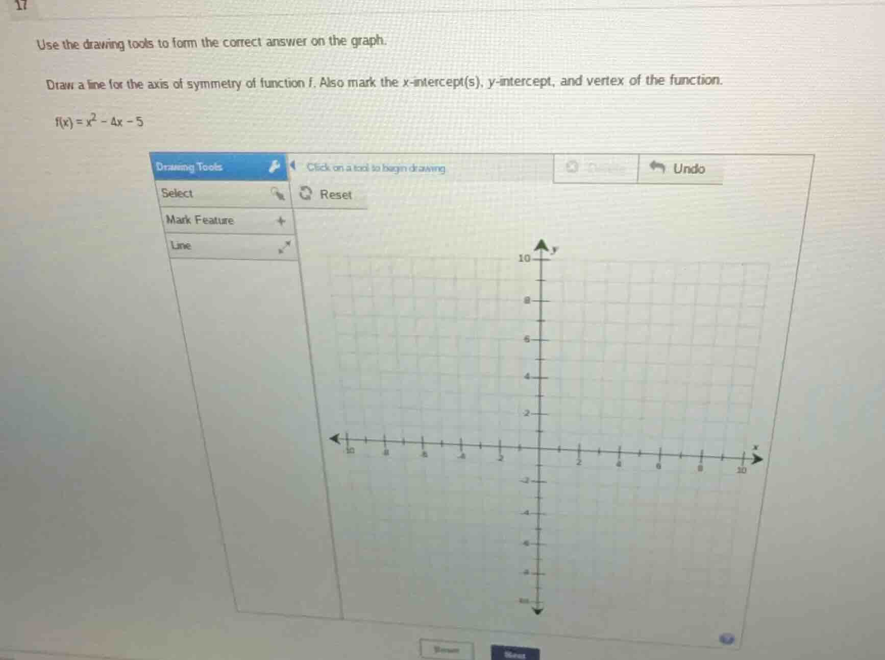 17 use the drawing tools to form the correct answer on the graph. draw …