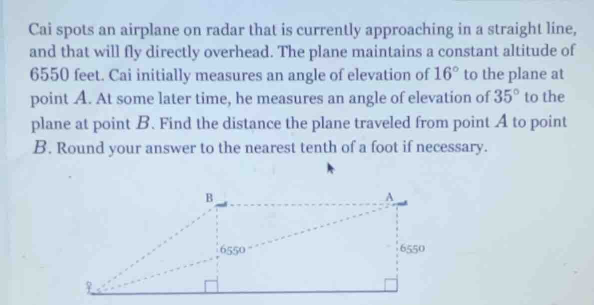 cai spots an airplane on radar that is currently approaching in a strai…