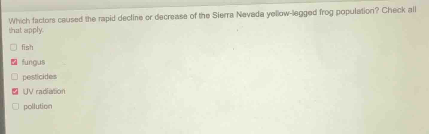 which factors caused the rapid decline or decrease of the sierra nevada…