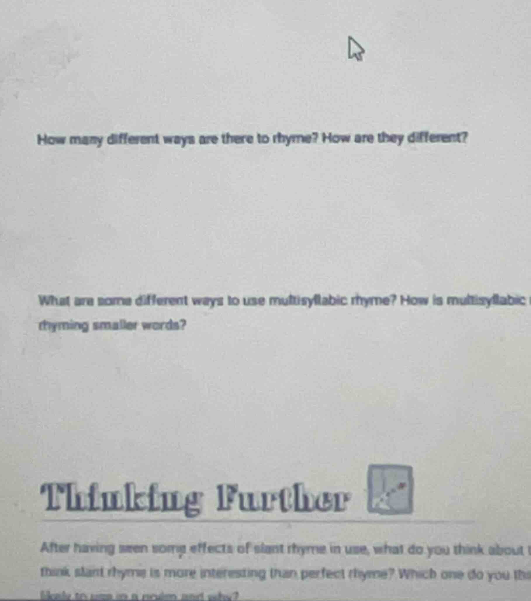 how many different ways are there to rhyme? how are they different? wha…