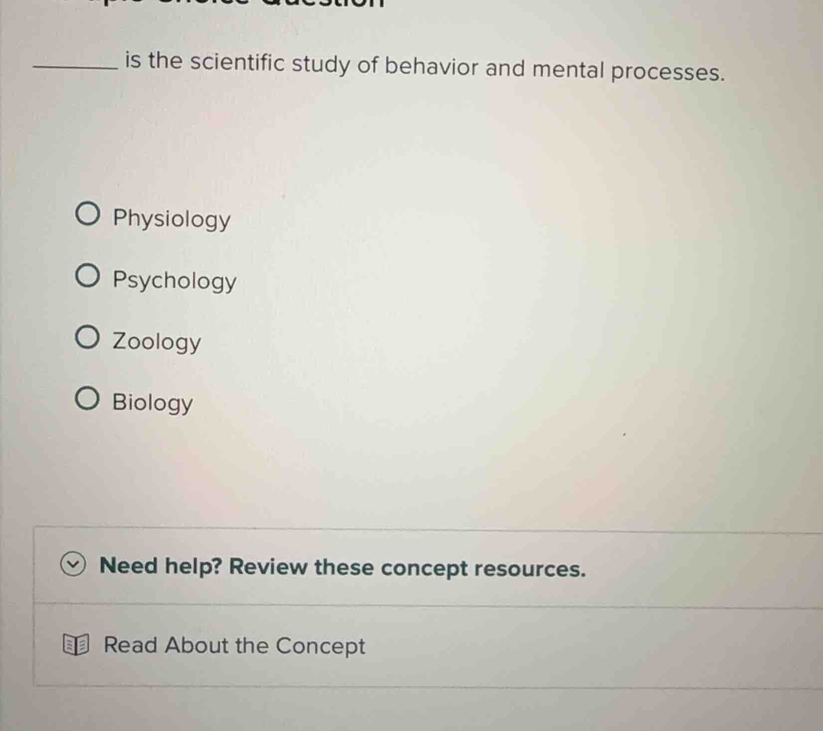 ______ is the scientific study of behavior and mental processes. \\(\\b…