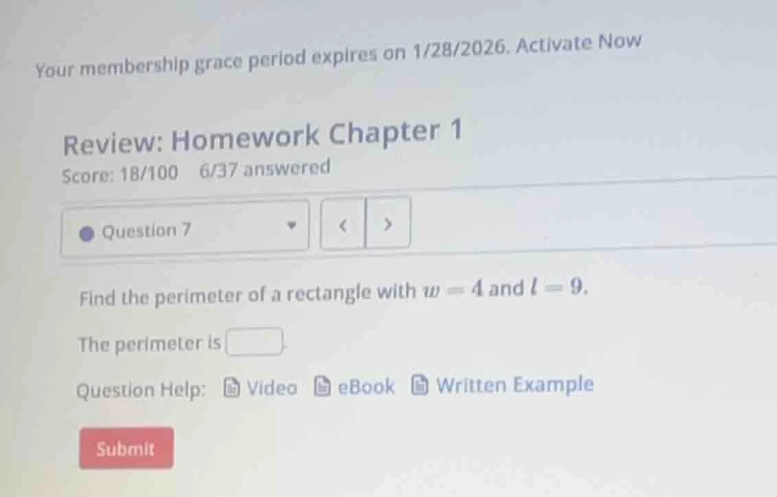 your membership grace period expires on 1/28/2026. activate now review:…