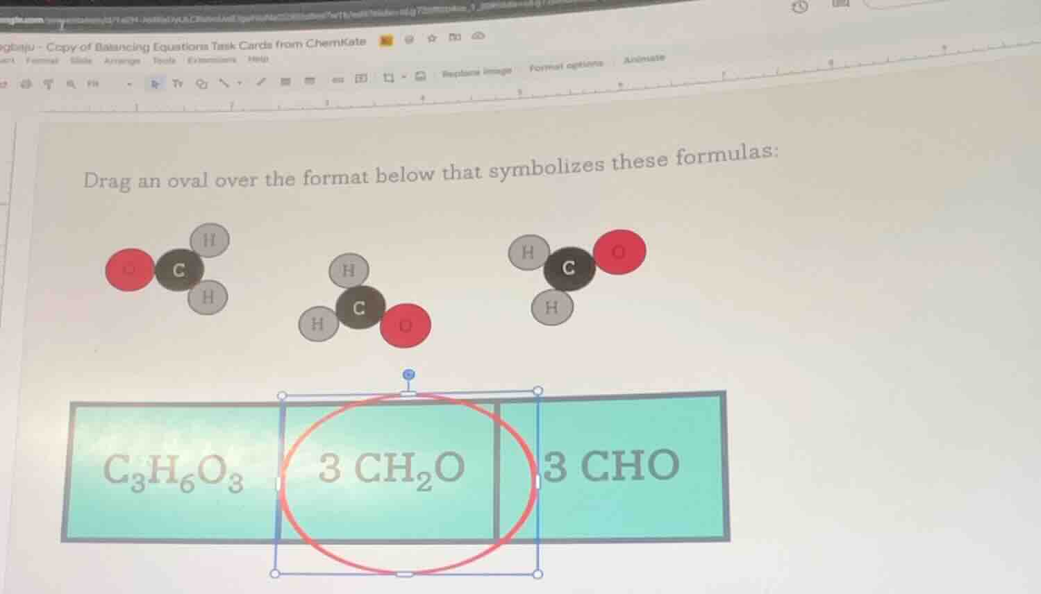 drag an oval over the format below that symbolizes these formulas: (mol…