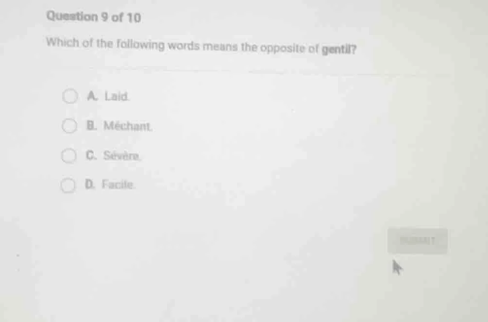 question 9 of 10 which of the following words means the opposite of gen…