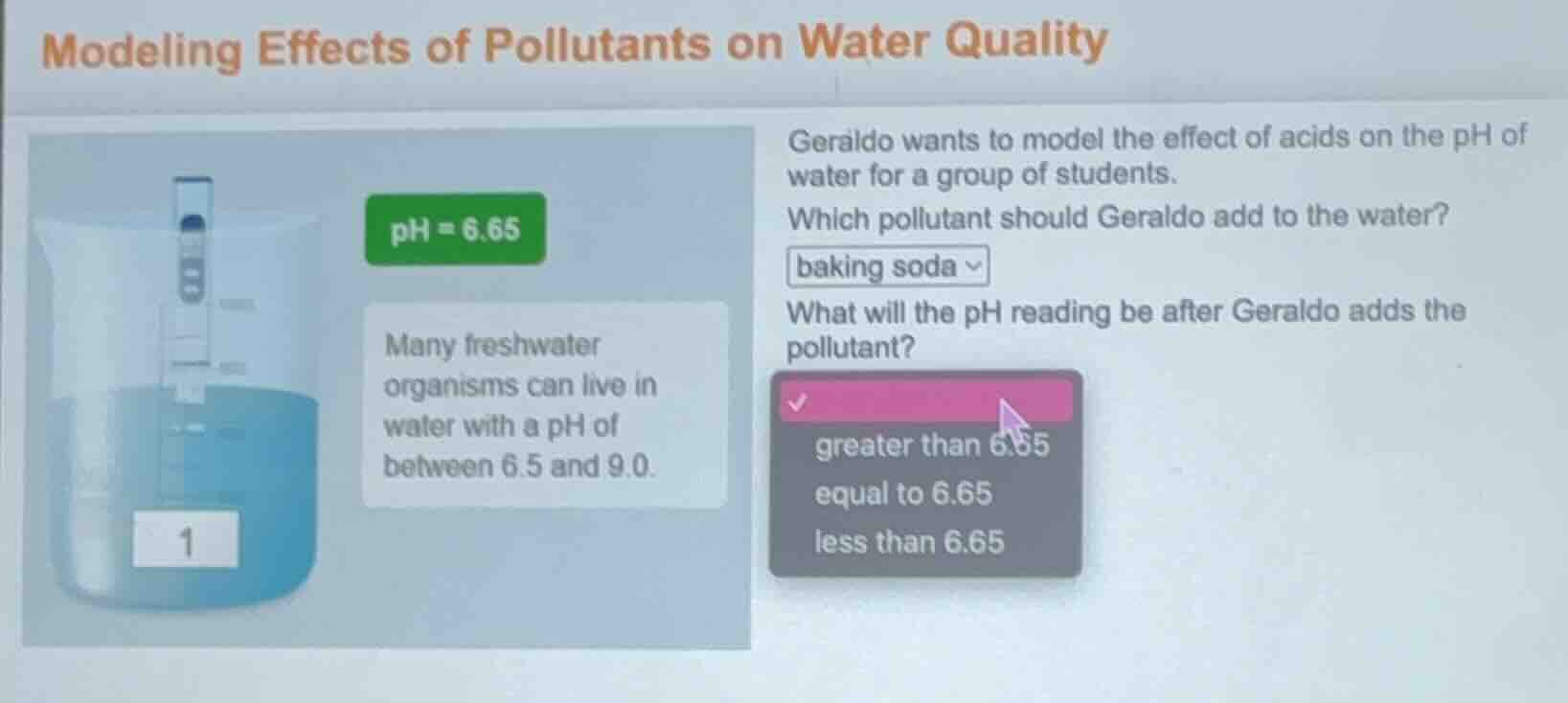 modeling effects of pollutants on water quality many freshwater organis…