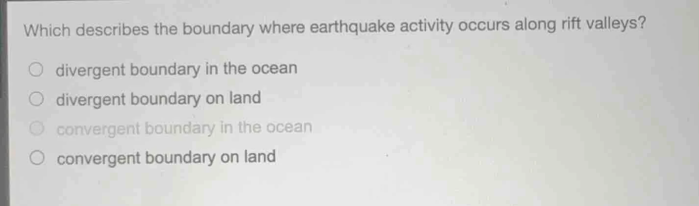 which describes the boundary where earthquake activity occurs along rif…