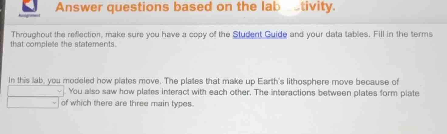 answer questions based on the lab tivity. throughout the reflection, ma…