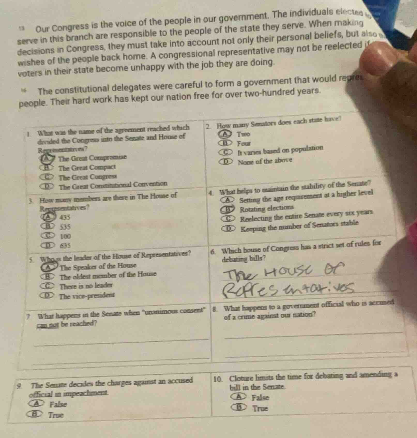 13 our congress is the voice of the people in our government. the indiv…