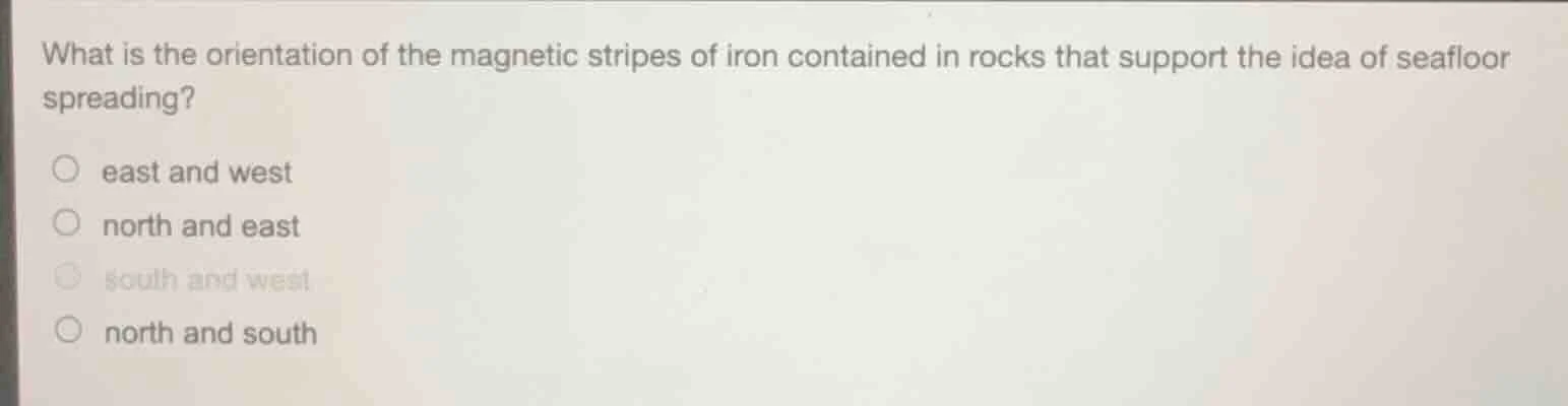 what is the orientation of the magnetic stripes of iron contained in ro…