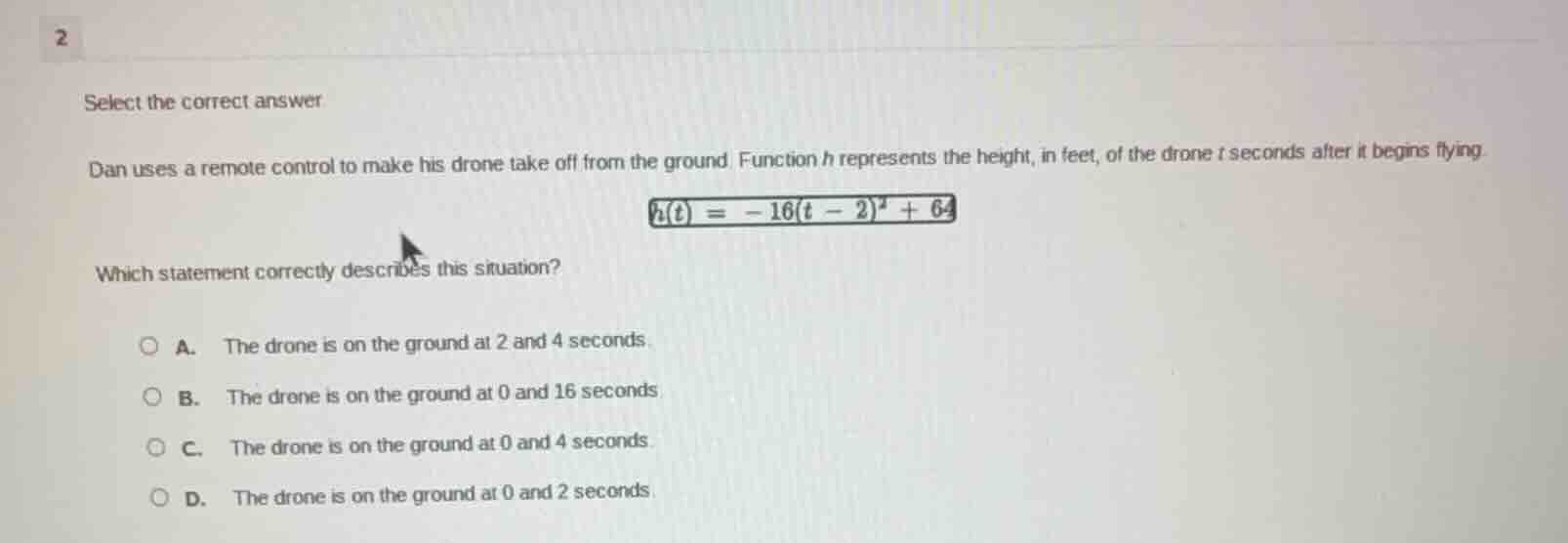 2 select the correct answer dan uses a remote control to make his drone…