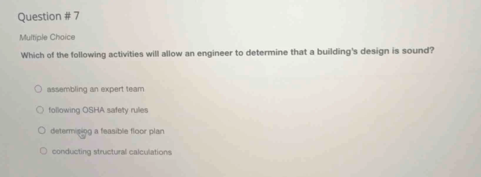 question # 7 multiple choice which of the following activities will all…