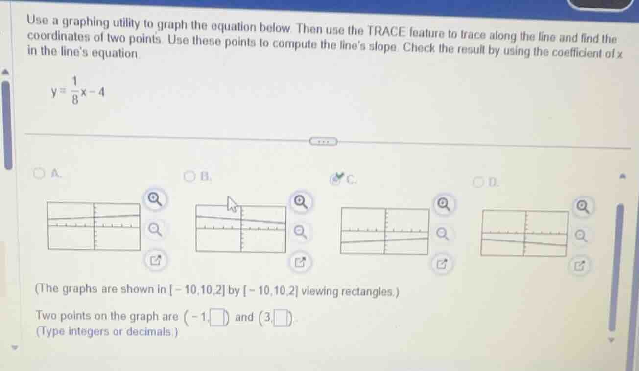 use a graphing utility to graph the equation below then use the trace f…