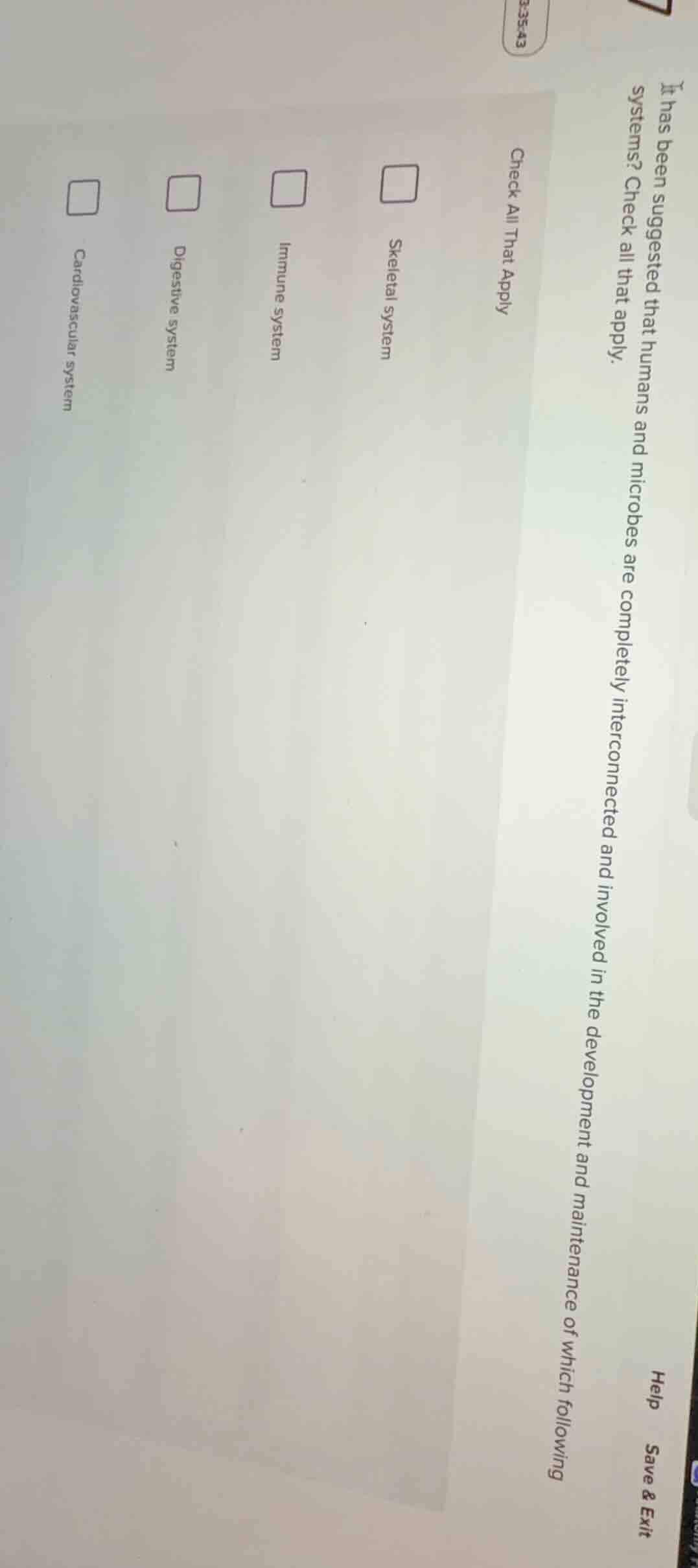 it has been suggested that humans and microbes are completely interconn…