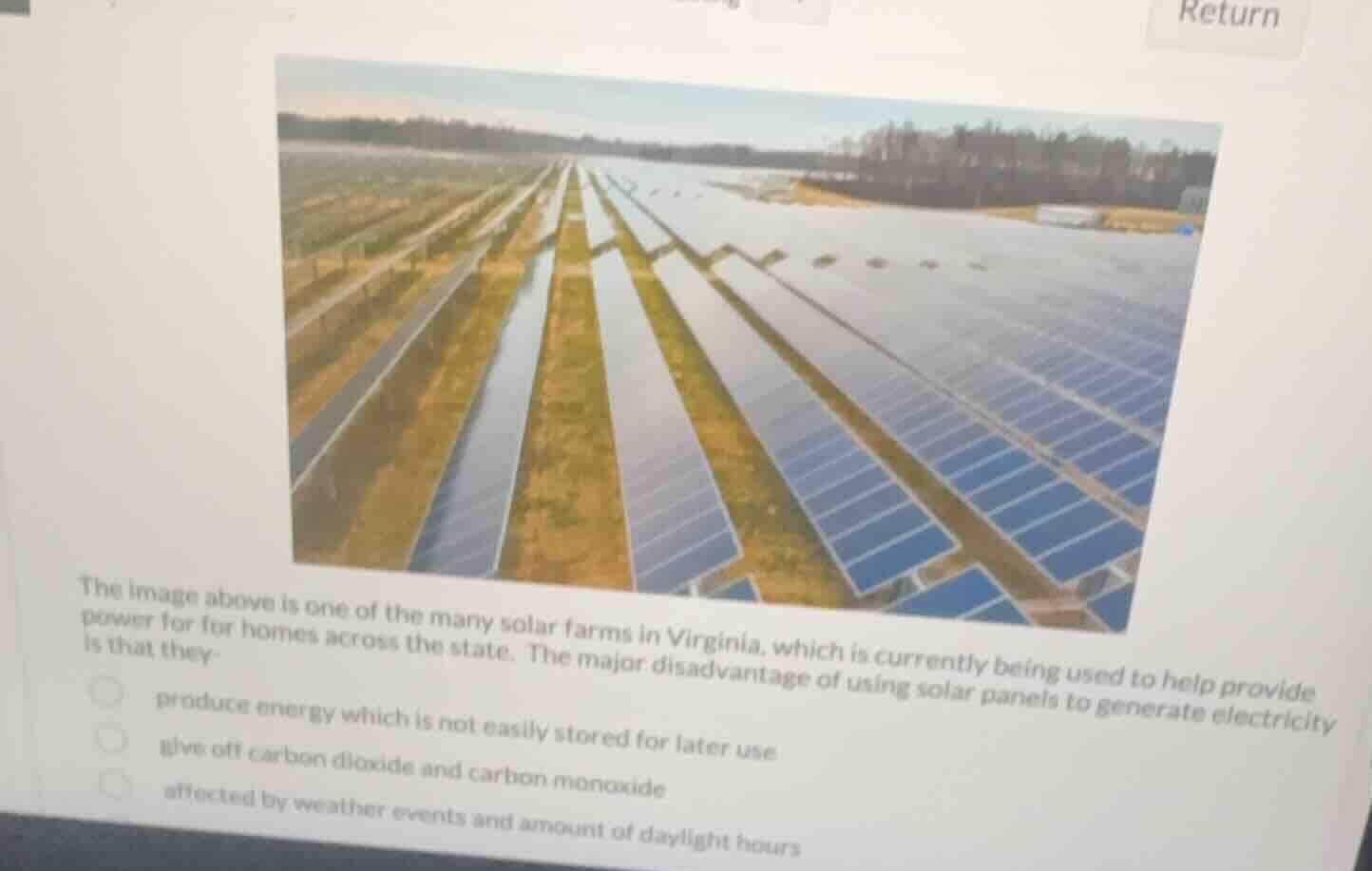 the image above is one of the many solar farms in virginia, which is cu…