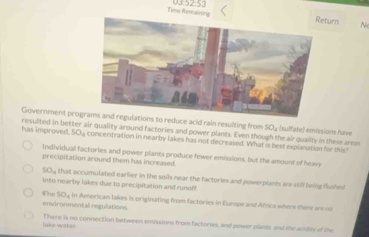 government programs and regulations to reduce acid rain resulting from …