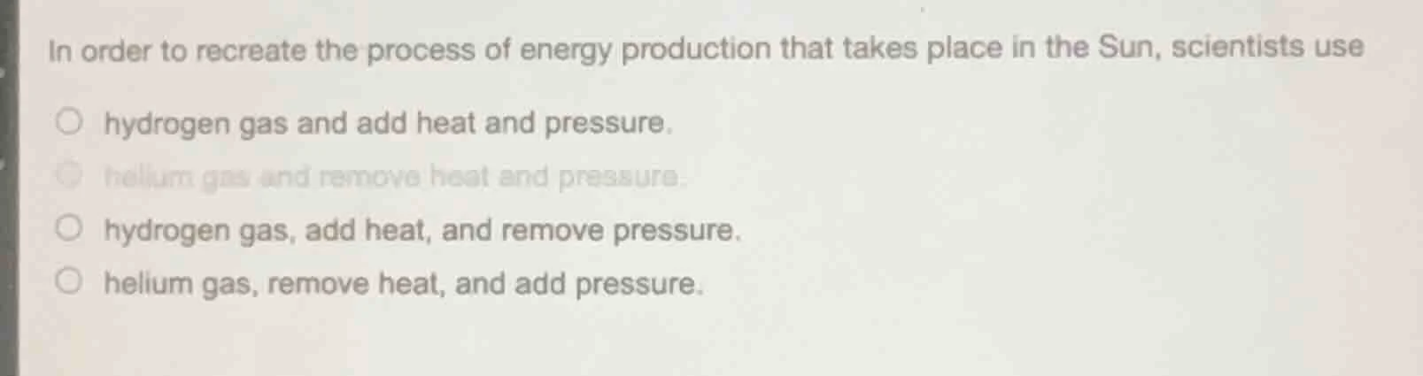 in order to recreate the process of energy production that takes place …
