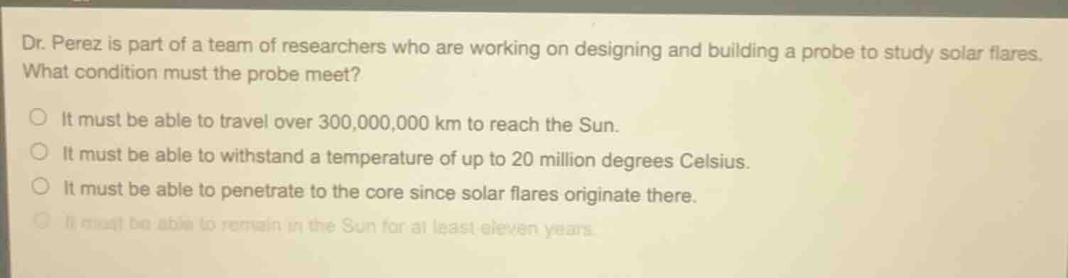 dr. perez is part of a team of researchers who are working on designing…