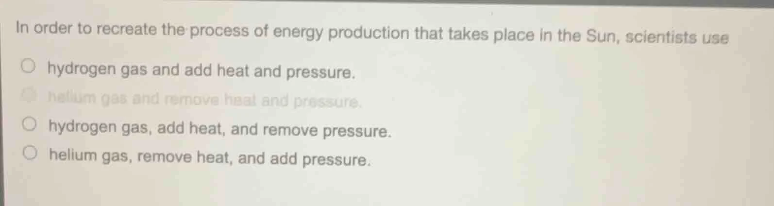 in order to recreate the process of energy production that takes place …