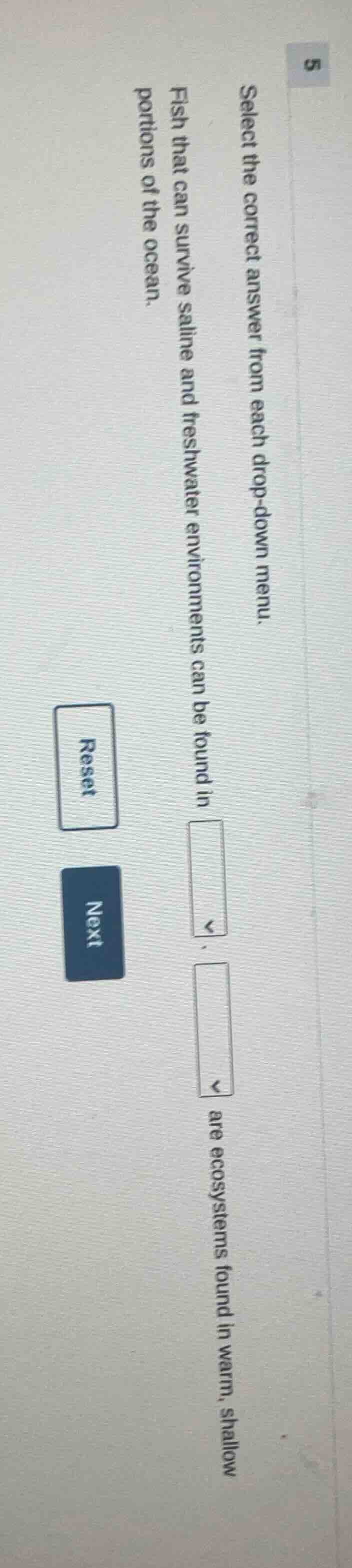 select the correct answer from each drop - down menu. fish that can sur…