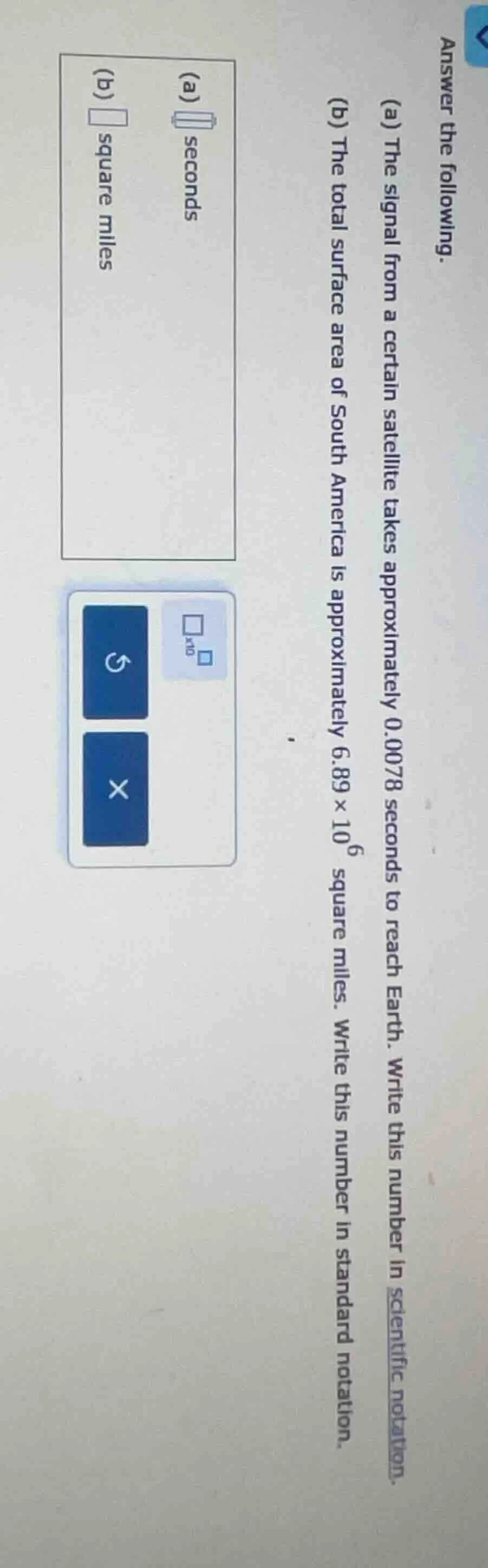 answer the following. (a) the signal from a certain satellite takes app…