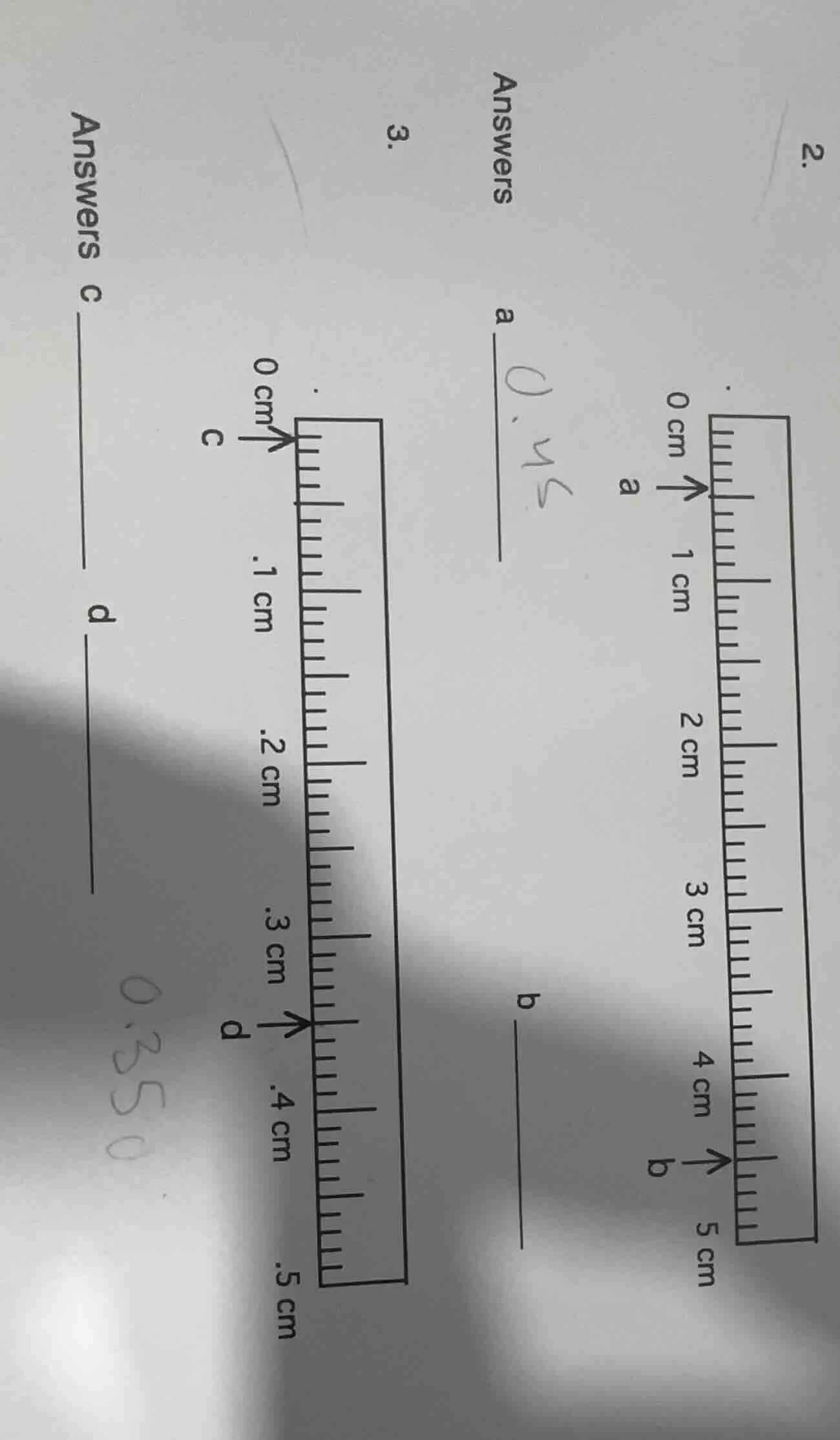 2. answers a b 3. answers c d