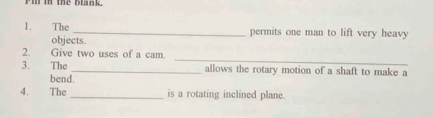 fill in the blank. 1. the ______________________________ permits one ma…