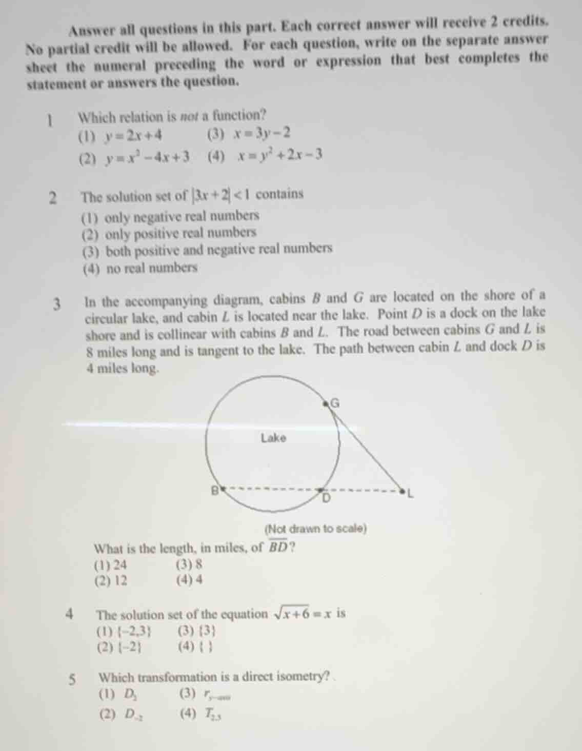 answer all questions in this part. each correct answer will receive 2 c…