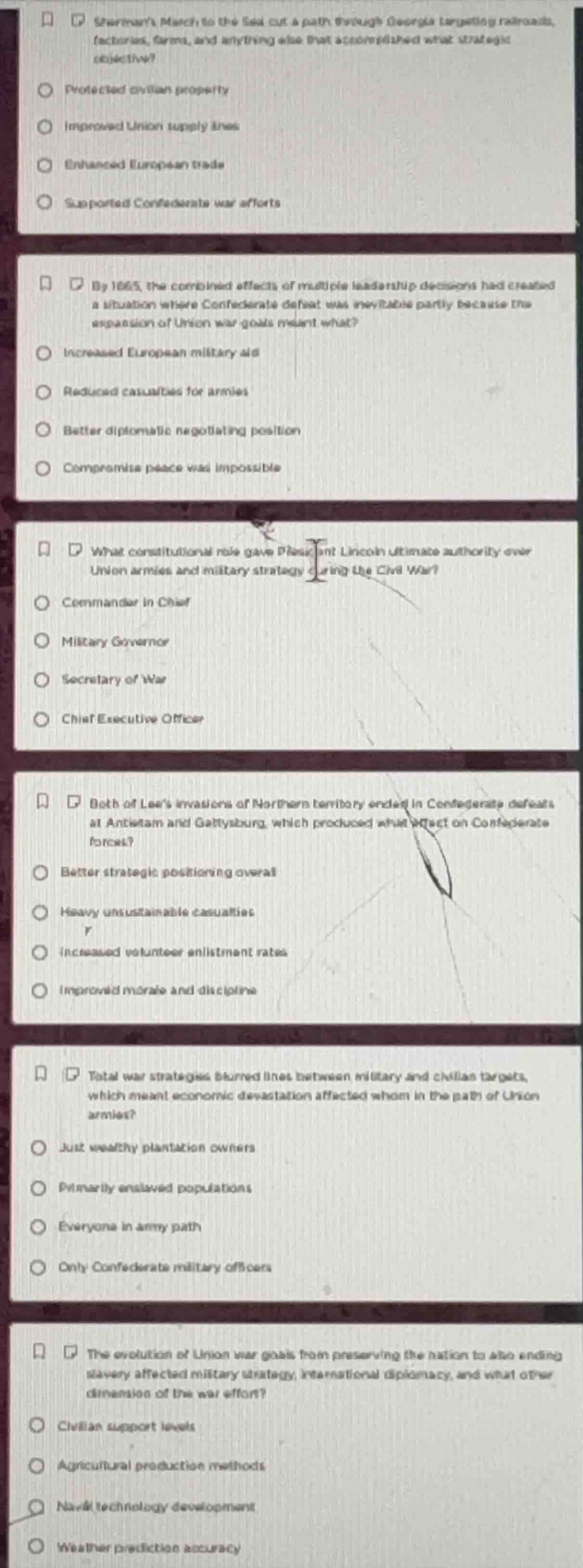 sherman’s march to the sea cut a path through georgia targeting railroa…