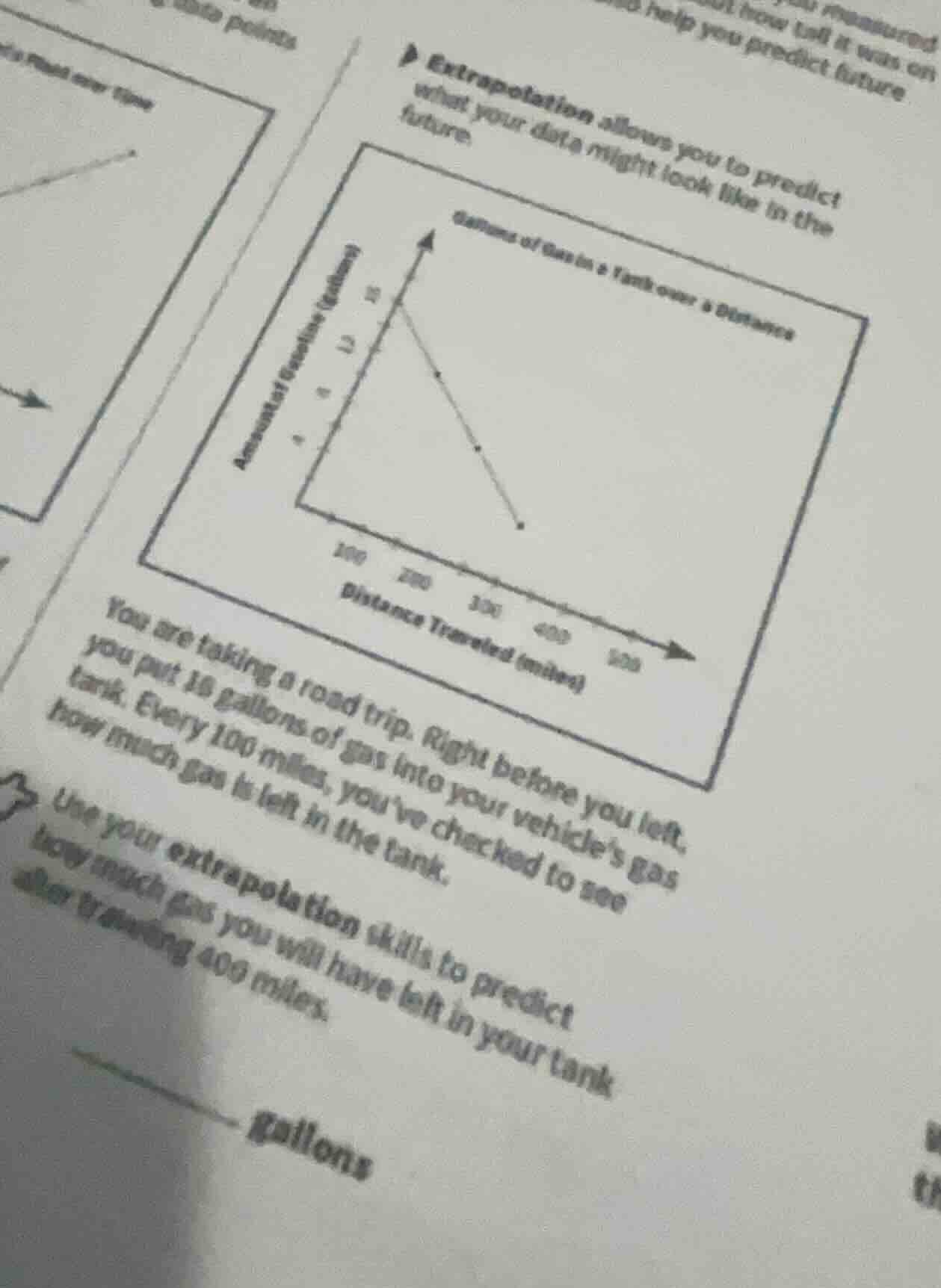 extrapolation allows you to predict what your data might look like in t…