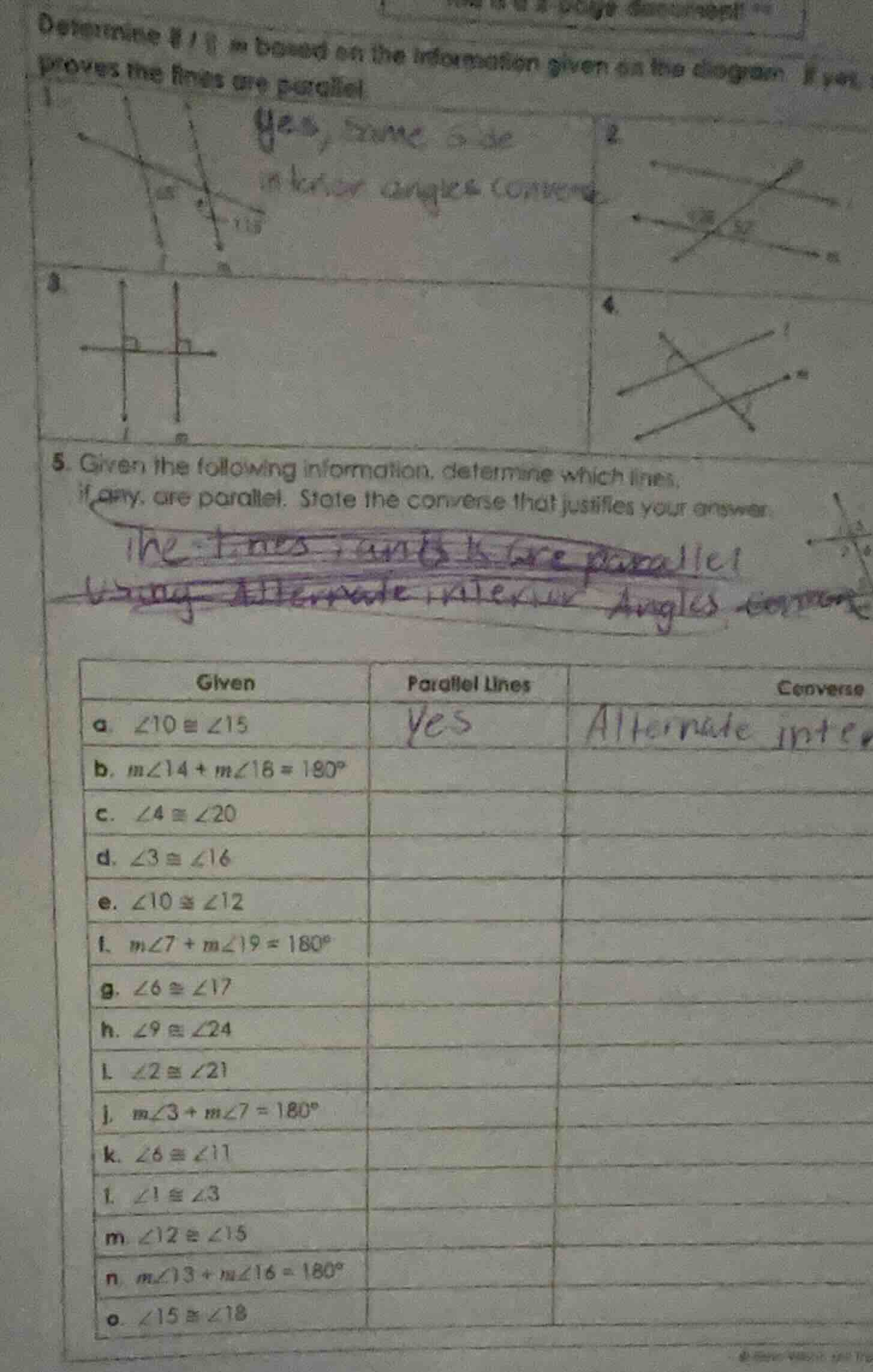 5. given the following information, determine which lines, if any, are …