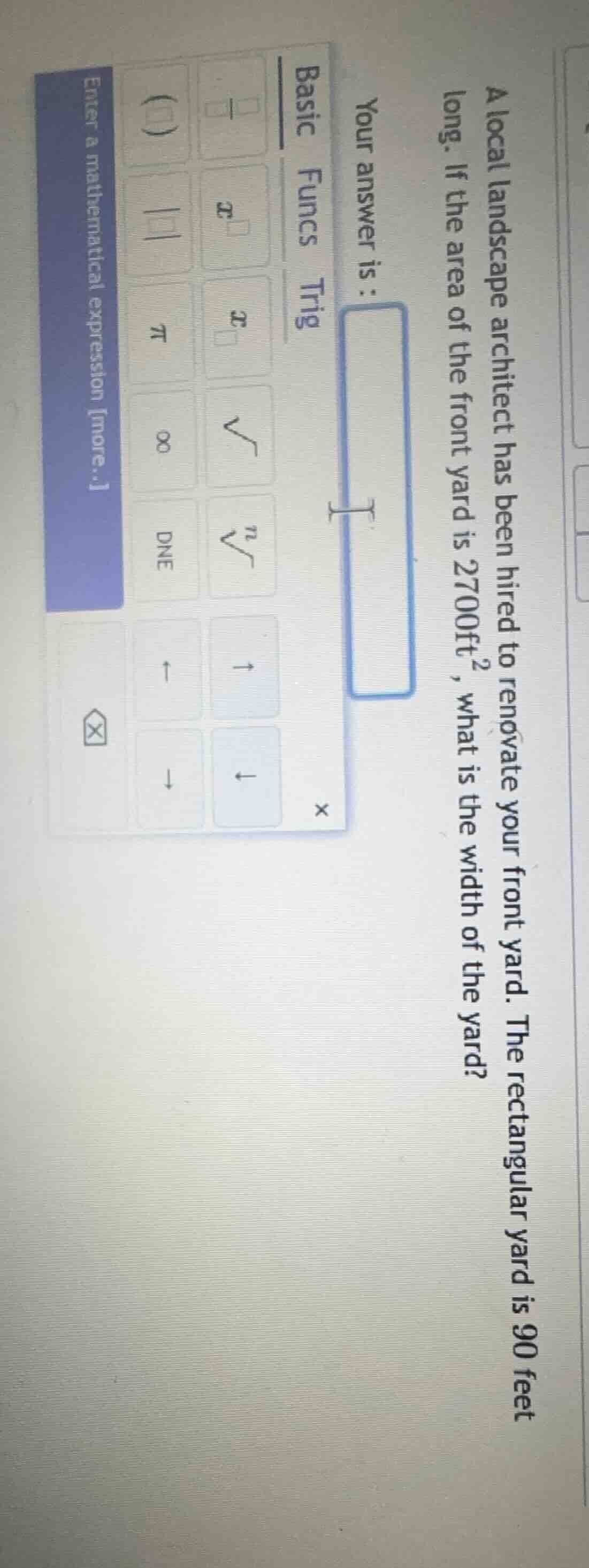 a local landscape architect has been hired to renovate your front yard.…