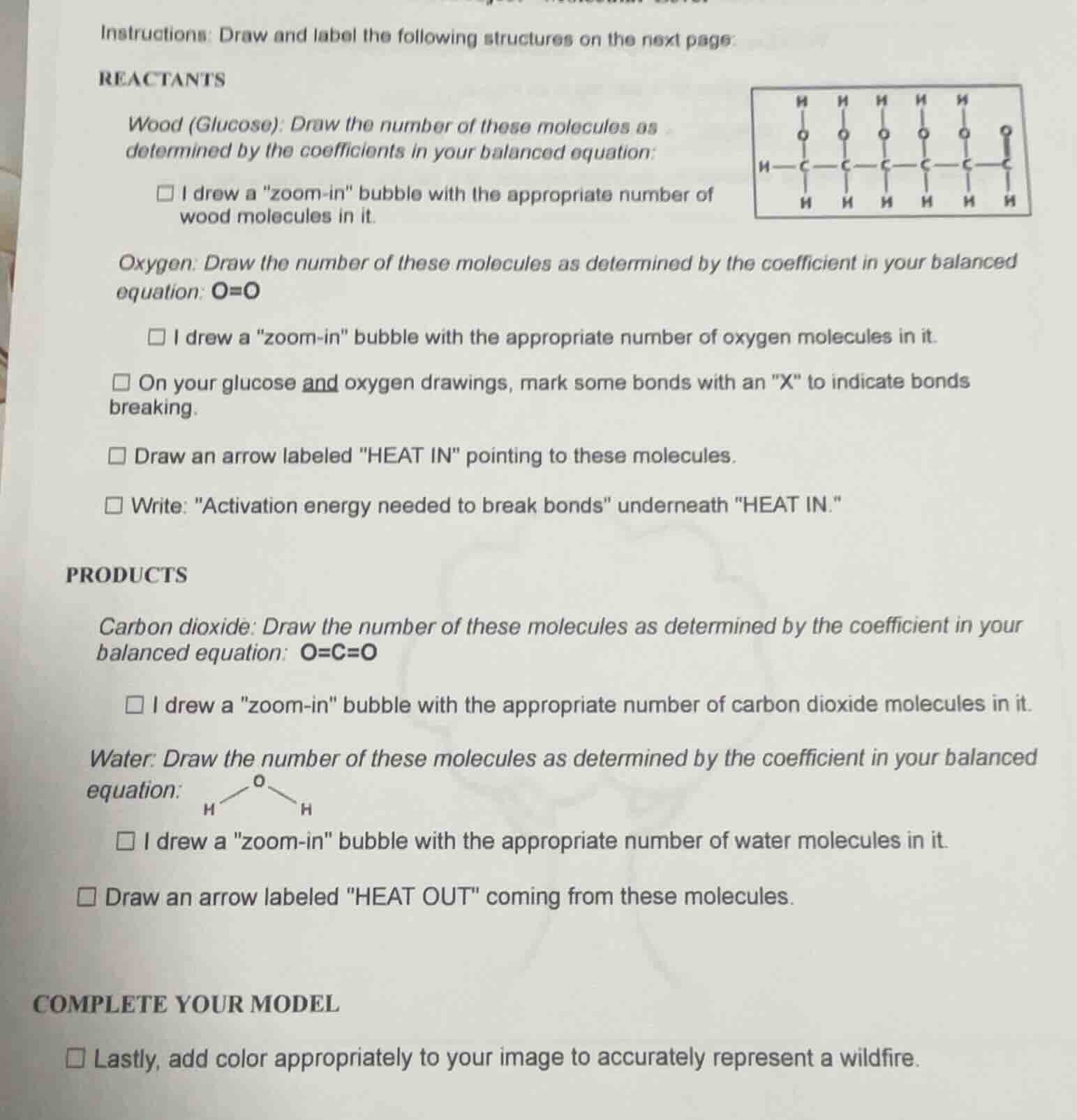 instructions: draw and label the following structures on the next page:…