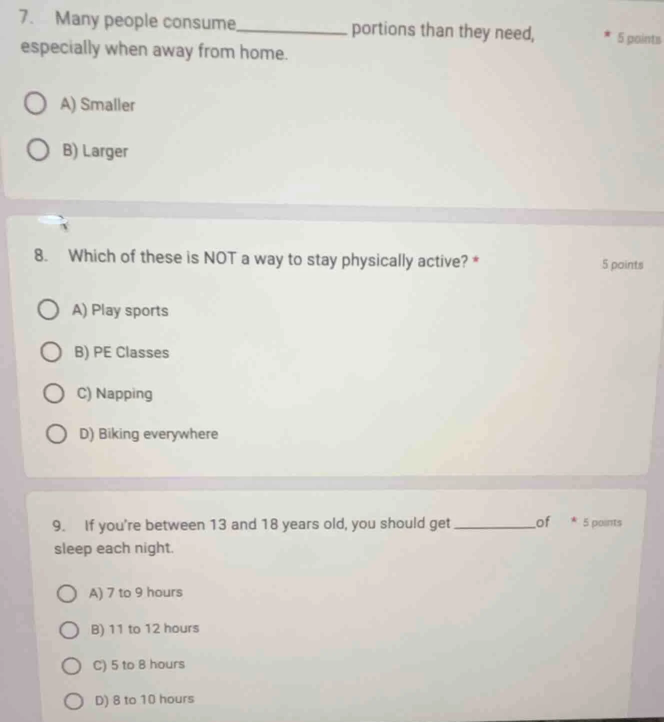 7. many people consume_______ portions than they need, especially when …