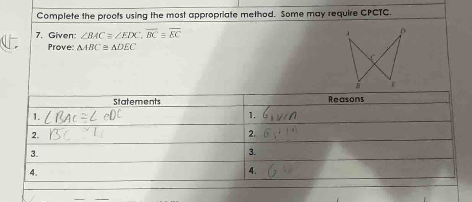 complete the proofs using the most appropriate method. some may require…
