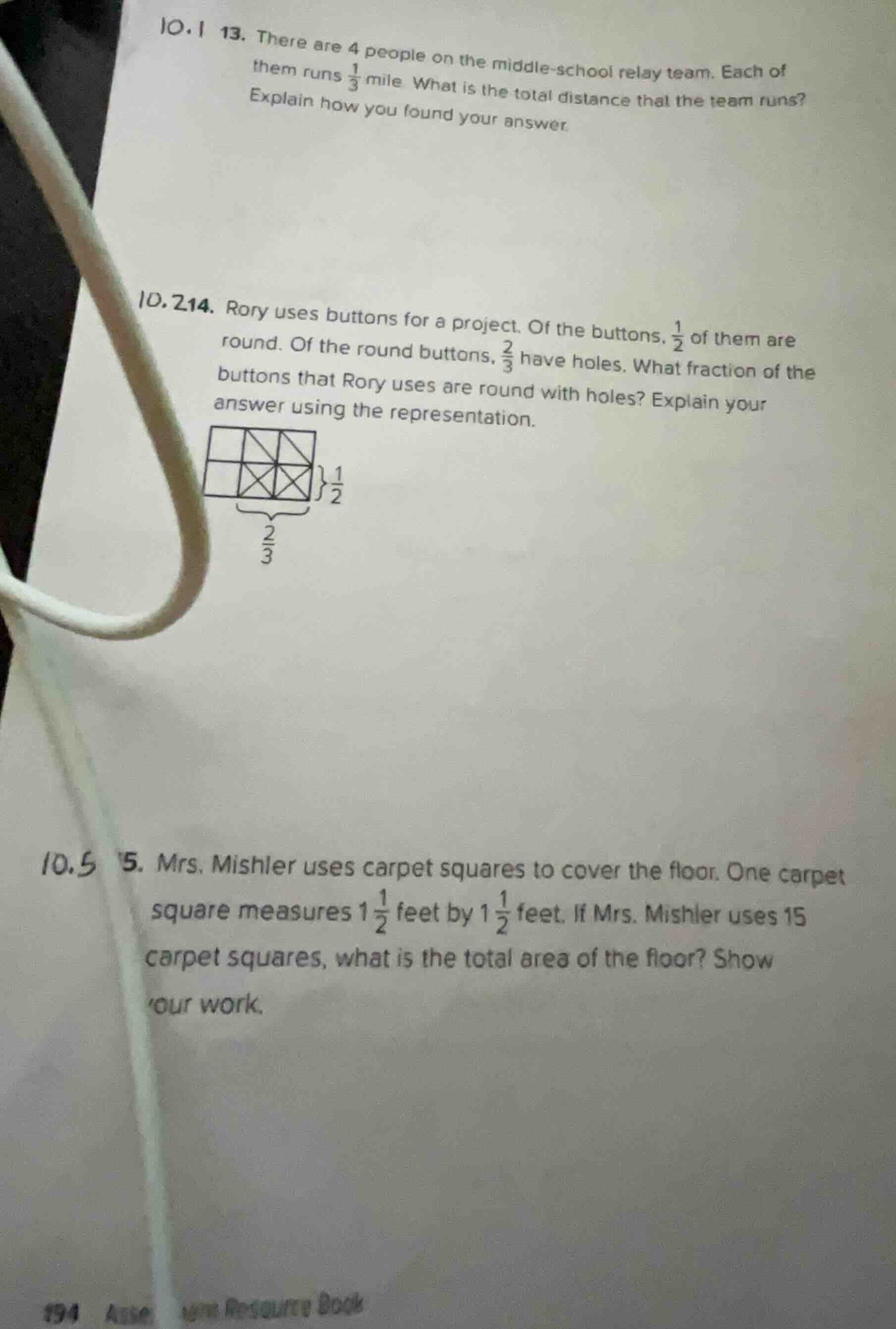 10.1 13. there are 4 people on the middle - school relay team. each of …