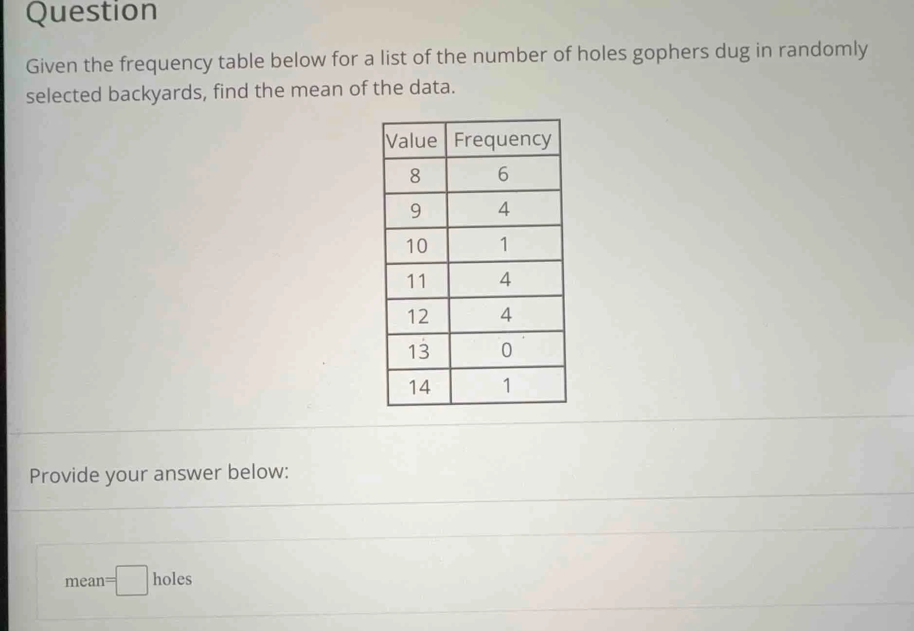 question given the frequency table below for a list of the number of ho…