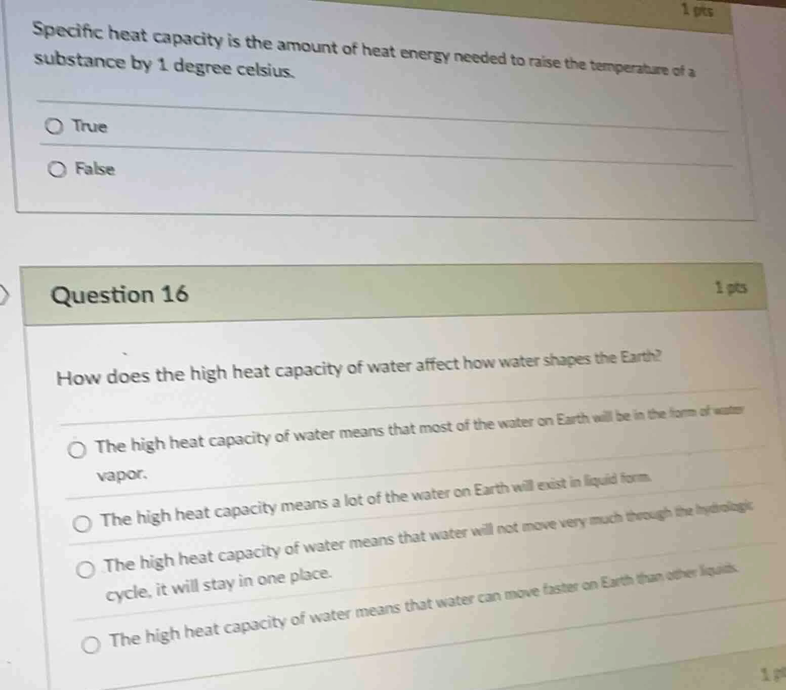 specific heat capacity is the amount of heat energy needed to raise the…