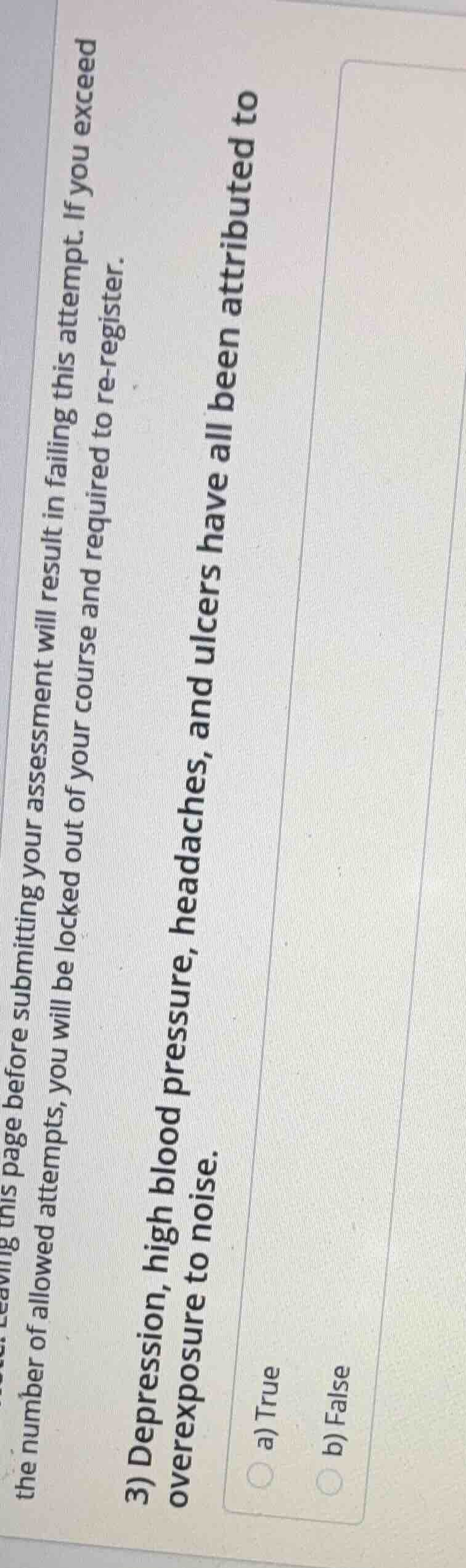 leaving this page before submitting your assessment will result in fail…